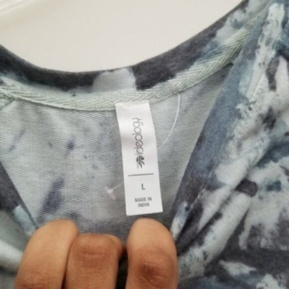 Ideology Blue Tie Dye Mini Dress Wrap - Picture 6 of 6